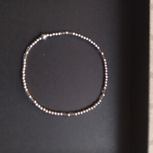 Elegant Silver Beaded Bracelet